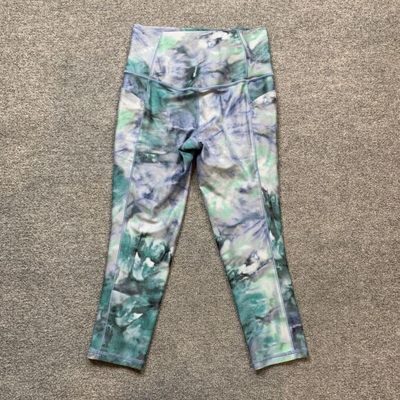 Athleta Leggings Womens XS Extra Small Smokey Salutation Stash Pocket II Capri - Picture 7 of 12